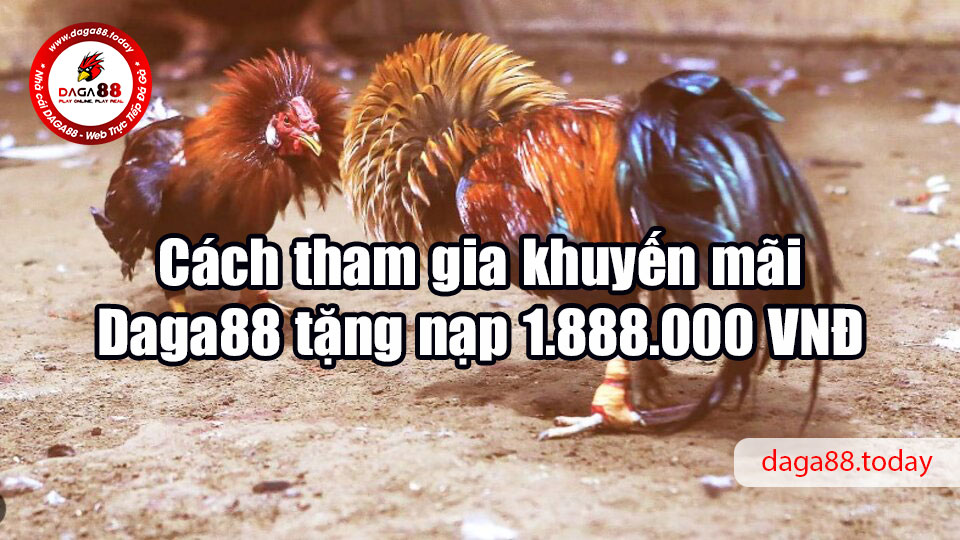 Daga88 tặng nạp 1.888.000 VNĐ cho toàn bộ người chơi mới 7 04/06/2026 Cách tham gia khuyến mãi Daga88 tặng nạp 1.888.000 VNĐ
